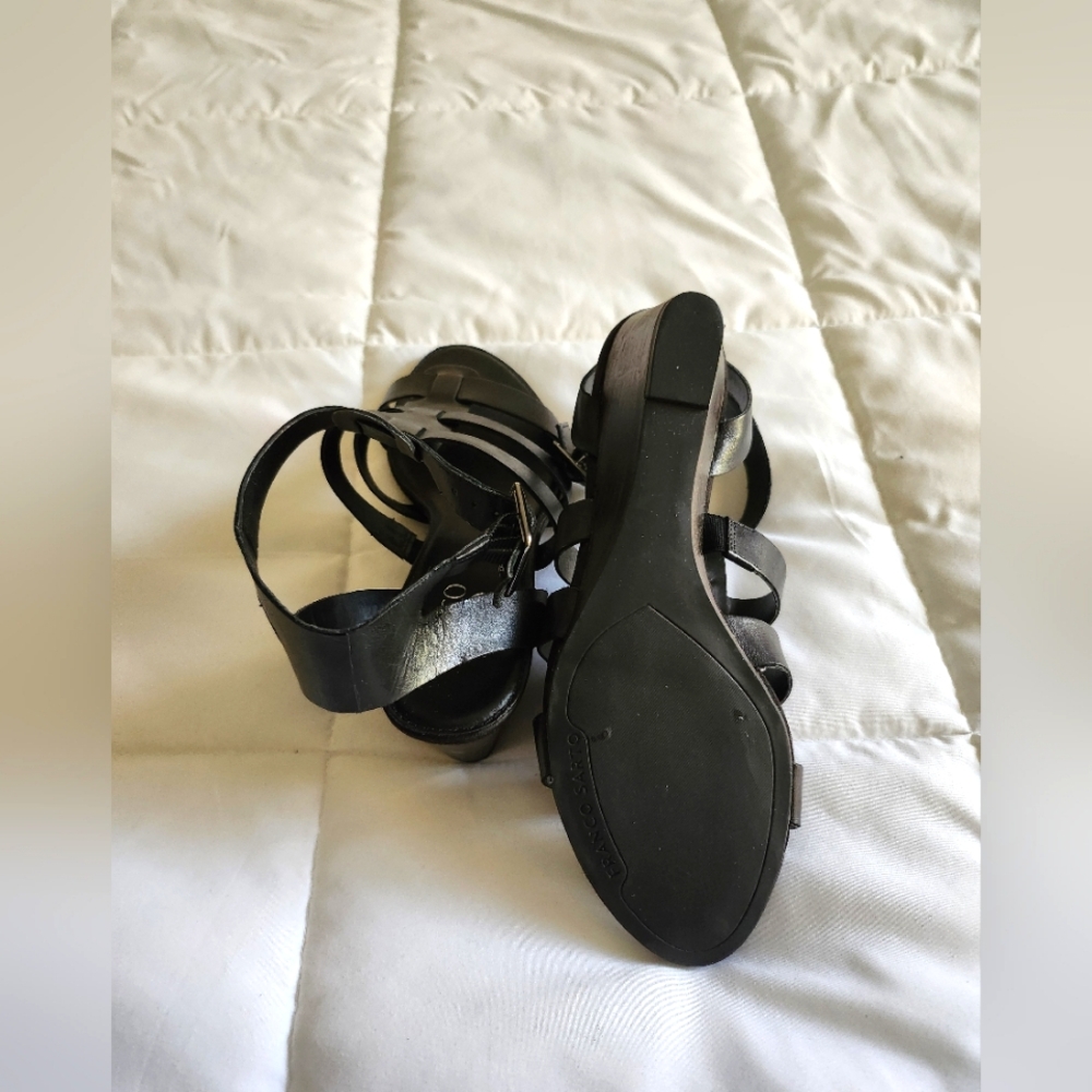 Franco Sarto Black Gadiator Deena Sandals - Picture 5 of 7